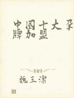 中国十大孕婴品牌加盟