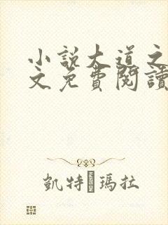 小说大道之上全文免费阅读