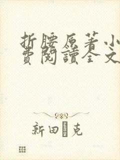 折腰原著小说免费阅读全文无弹窗
