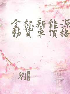 金杯新能源纯电动货车价格 金杯新能源纯电动货车价格