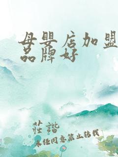 母婴店加盟那个品牌好