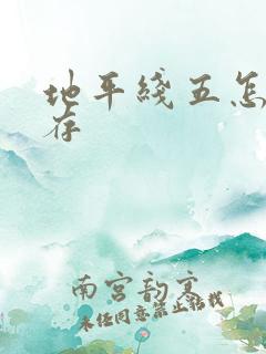 地平线五怎么保存