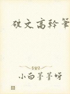 破文高干笔趣阁