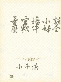 看官场小说用什么软件好全本免费的