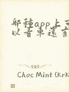 哪种app上可以看车还有报价