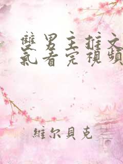双男主推文一口气看完视频