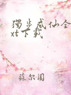 独步成仙全本txt下载