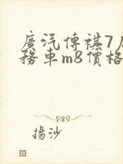 广汽传祺7座商务车m8价格