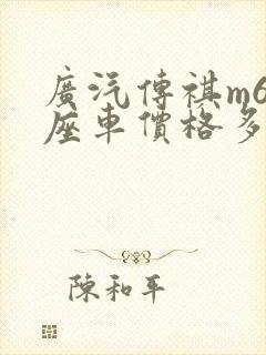 广汽传祺m6七座车价格多少