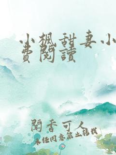 小枫甜妻小说免费阅读