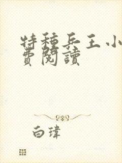 特种兵王小说免费阅读
