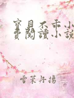 宝贝不乖小说免费阅读小说