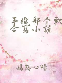手机哪个软件适合写小说
