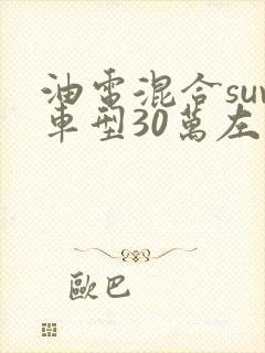油电混合suv车型30万左右推荐
