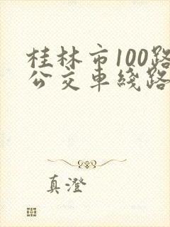桂林市100路公交车线路图