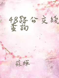 48路公交线路查询