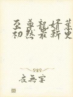 至尊龙婿叶辰萧初然最新更新