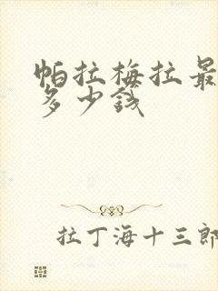 帕拉梅拉最低配多少钱