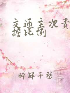 交通主次责任承担比例