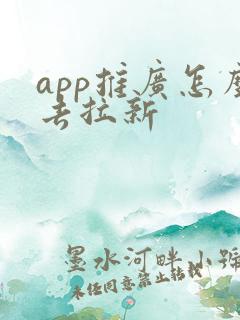 app推广怎么去拉新