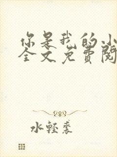 你是我的小确幸全文免费阅读