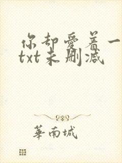 你却爱着一个他txt未删减