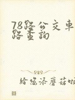 78路公交车线路查询