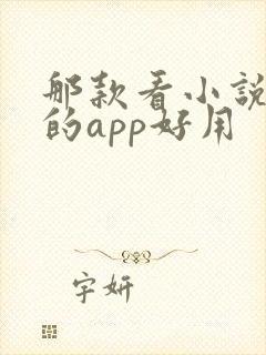 那款看小说免费的app好用