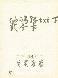 仙鸿路txt下载全本