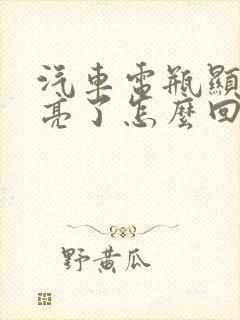 汽车电瓶显示灯亮了怎么回事
