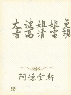 大波姐姐免费观看高清电视剧韩剧