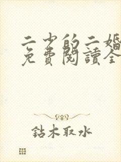 二少的二婚新妻免费阅读全文
