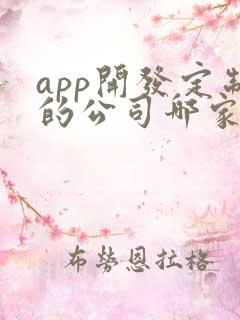 app开发定制的公司哪家好 app开发定制的公司哪家好
