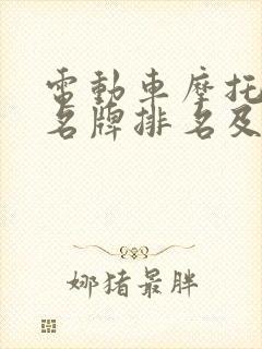 电动车摩托十大名牌排名及价格
