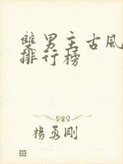 双男主古风小说排行榜