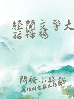 经开交警大队电话号码 经开交警大队电话号码