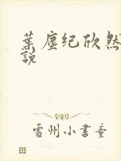 叶尘纪欣然的小说