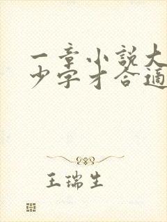 一章小说大概多少字才合适