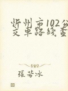 忻州市102公交车路线查询