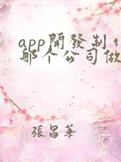 app开发制作那个公司做的好