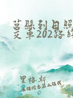 莒县到日照的公交车202路线