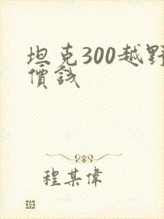 坦克300越野价钱