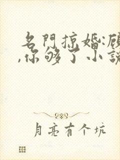 名门掠婚:顾少,你够了小说