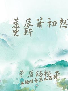 叶辰萧初然更快更新