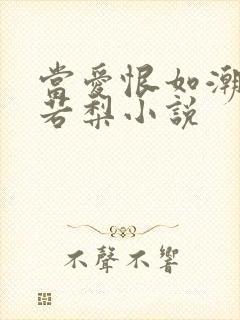 当爱恨如潮生乔若梨小说