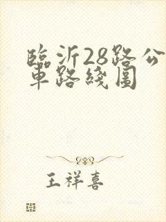临沂28路公交车路线图