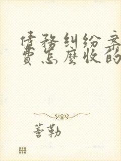 债务纠纷案律师费怎么收的