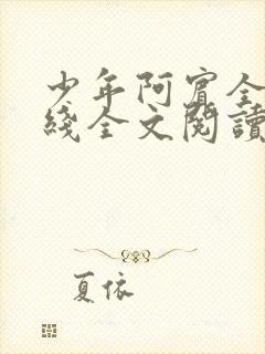 少年阿宾全文在线全文阅读
