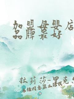 加盟母婴店哪个品牌最好