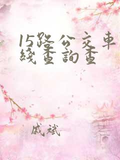 15路公交车路线查询查